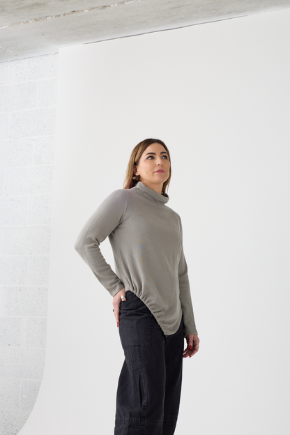 Lurdes Bergada Soft Green Long Sleeve Top