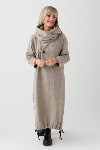 My Soul Sand Crincle Dress 5052