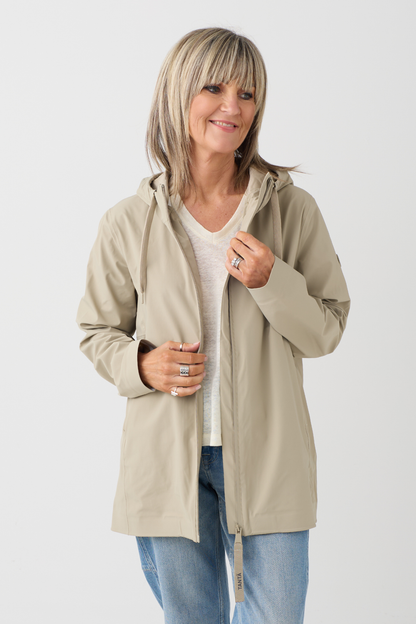 Tanta Jala Stone Grey Raincoat