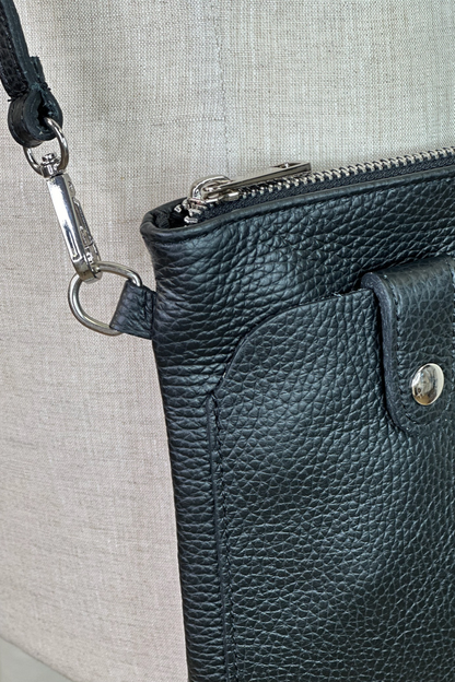 Black Moda Mobile Crossbody Bag