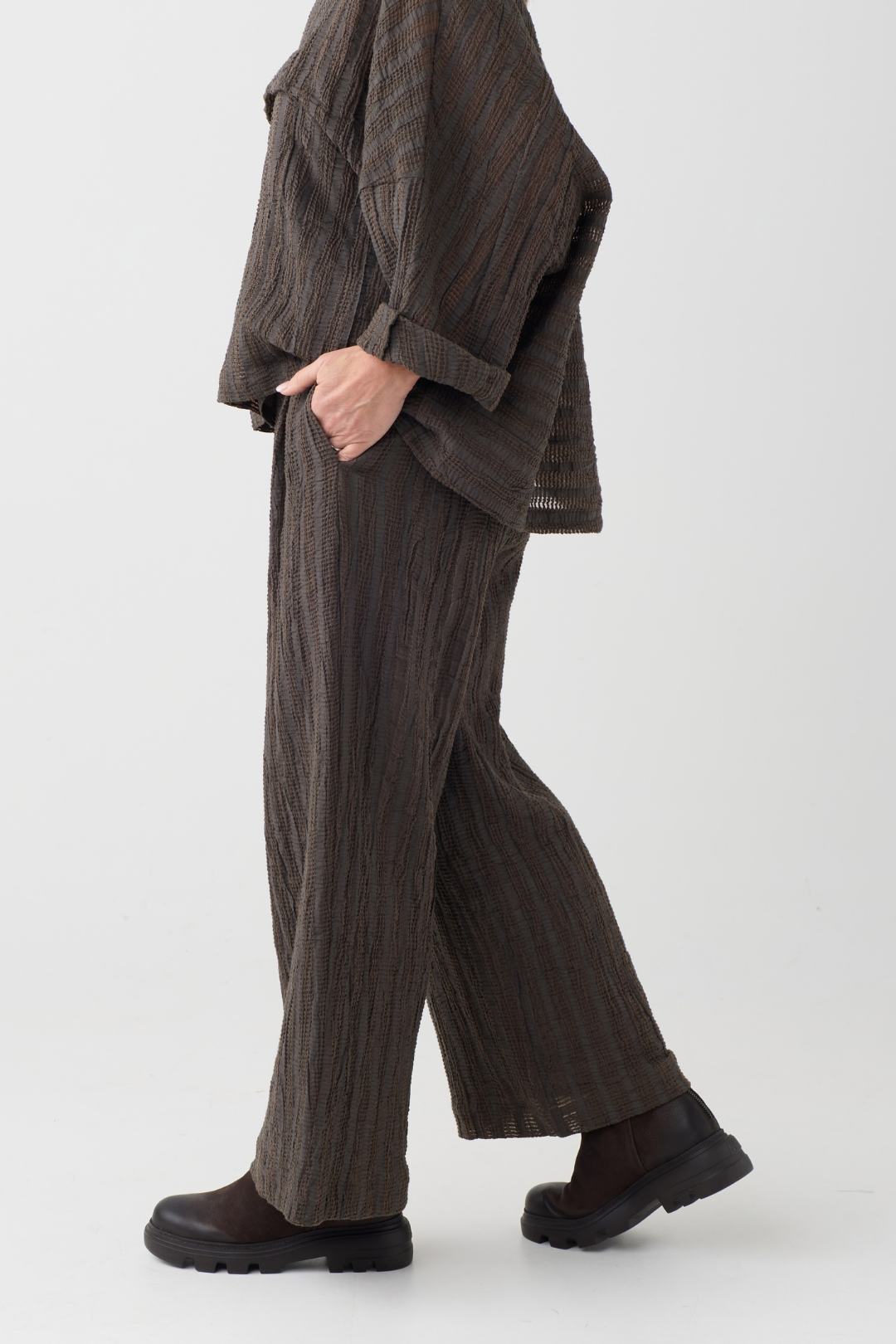 el2 Dark Brown/Khaki Trouser 8012