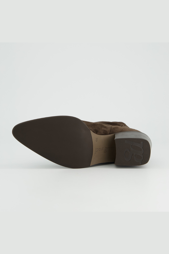 Paul Green Mocca Soft Suede Heeled Boot