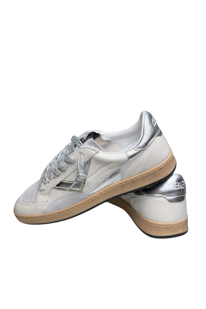 4B12 Playnew Silver Trainers