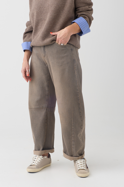 Mac Dakota Exotic Bronze Coated Glitter Jeans