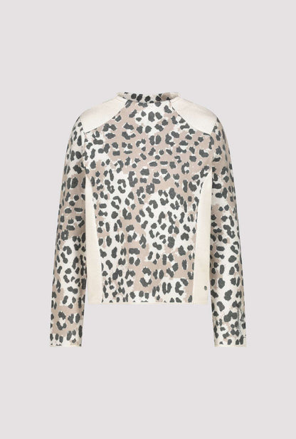 Monari Sandshell Leopard Print Jumper