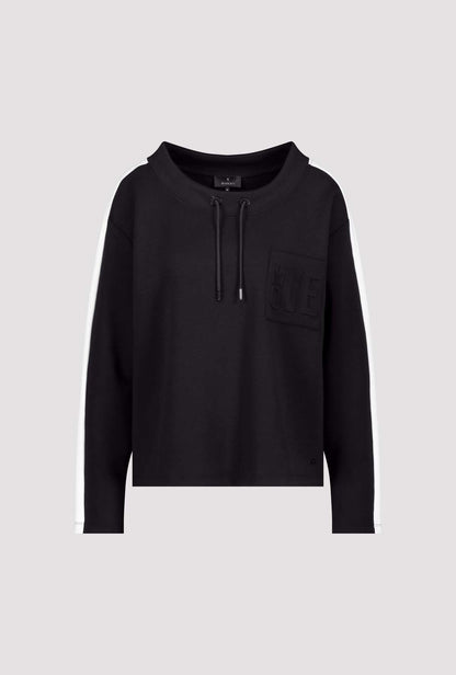 Monari Black Sweatshirt w/3D Detail