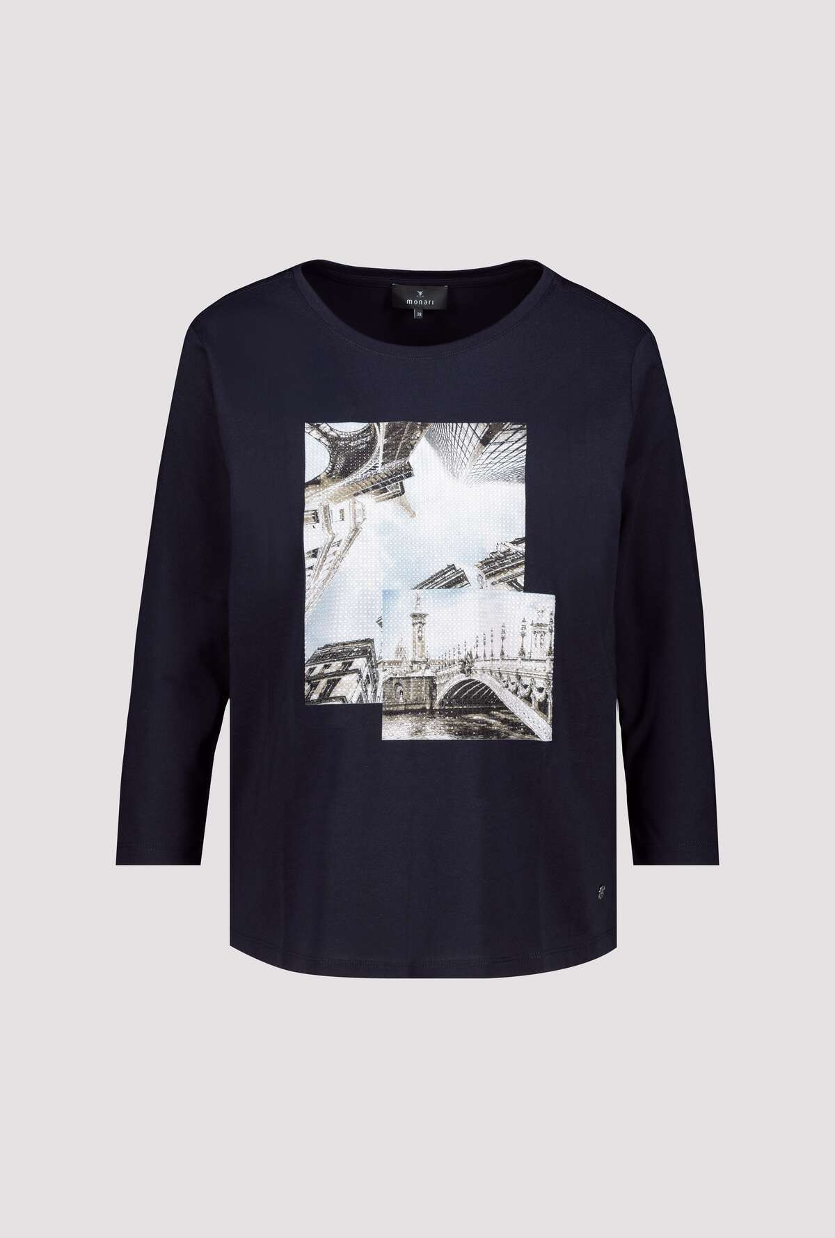Monari Night Sky Rhinestone/Print Top