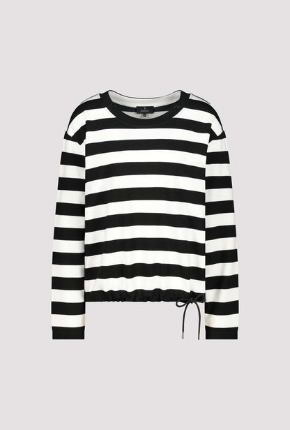 Monari Black Striped Sweatshirt
