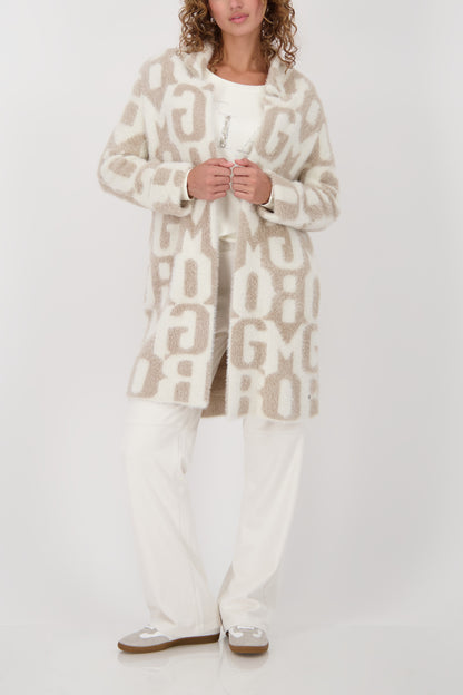 Monari Truffle Pattern Long Cardigan