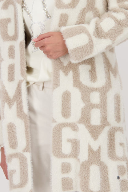 Monari Truffle Pattern Long Cardigan