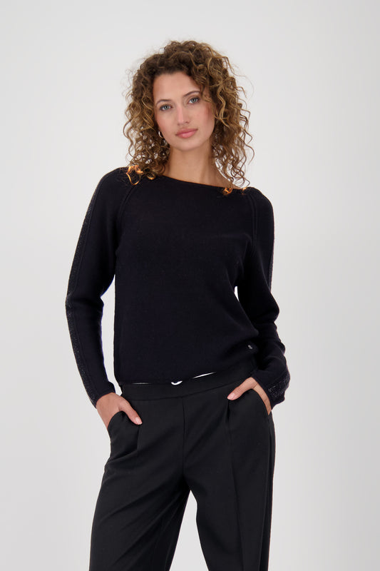Monari Black Rhinestone Jumper
