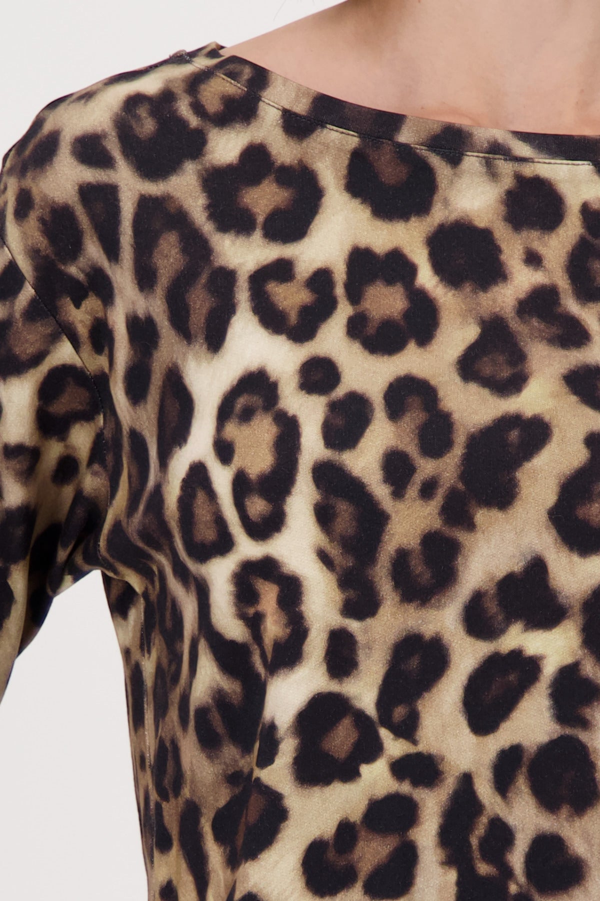 Monari Cinnamon Leopard Print Top