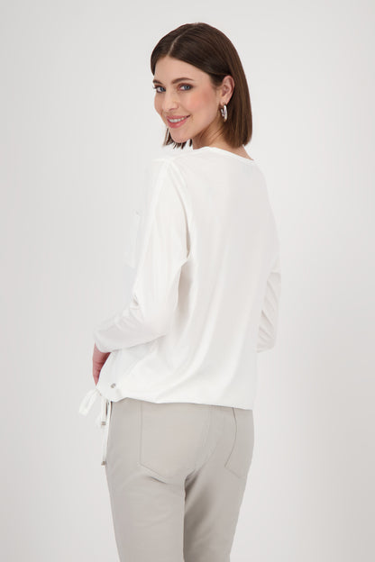 Monari Off-White Embellished Blouse