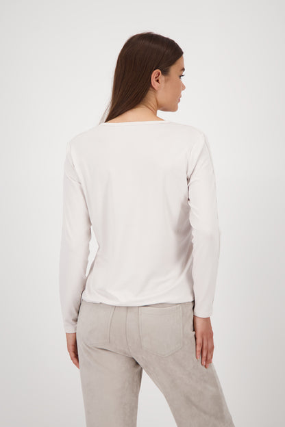 Monari Oat Milk Embellished Blouse