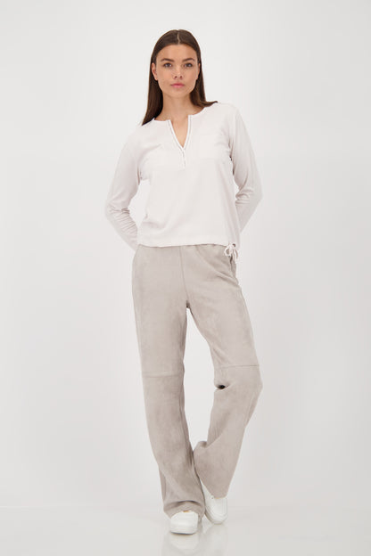 Monari Oat Milk Embellished Blouse