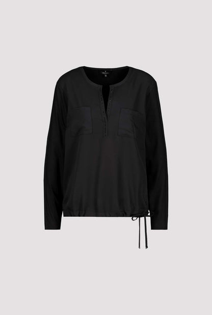 Monari Black Embellished Blouse