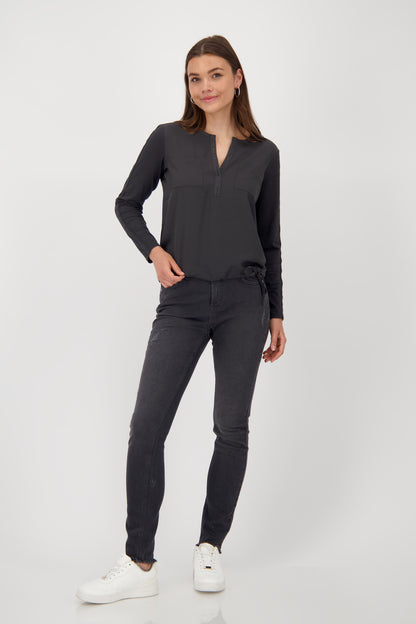 Monari Black Embellished Blouse