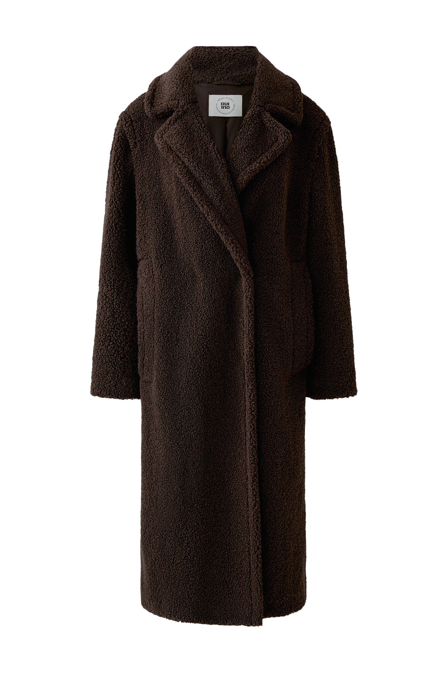 Oui Mulch Teddy Fur Coat
