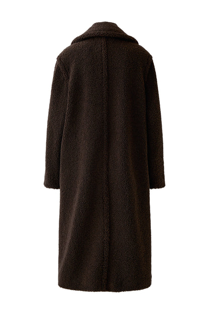 Oui Mulch Teddy Fur Coat