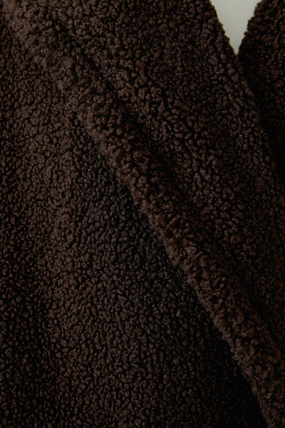 Oui Mulch Teddy Fur Coat