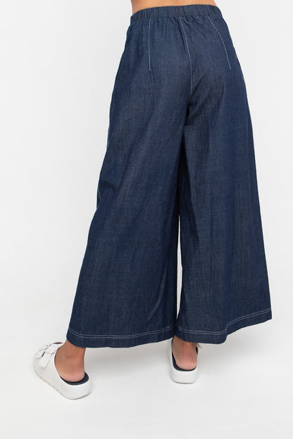 Ozai n Ku Denim Wide Leg Trouser