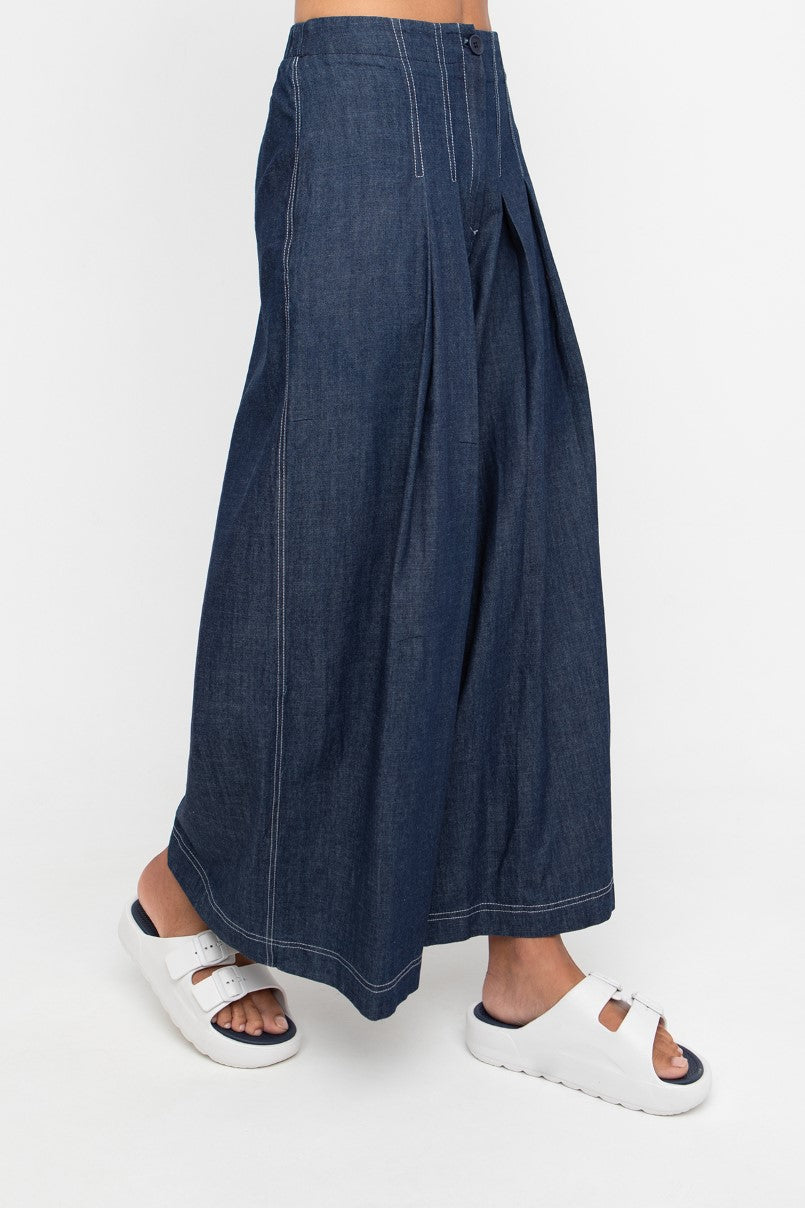 Ozai n Ku Denim Wide Leg Trouser