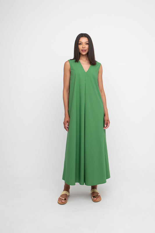 Ozai n Ku Green A-Line Dress