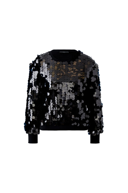 Oui Black Sequin Jumper