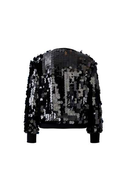 Oui Black Sequin Jumper