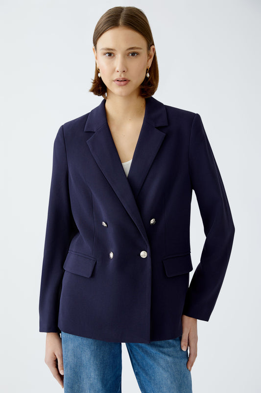 Oui Dark Blue Blazer / Gold Buttons