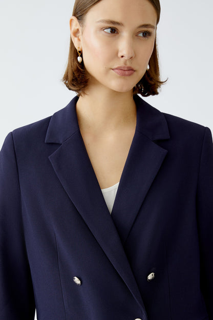 Oui Dark Blue Blazer / Gold Buttons