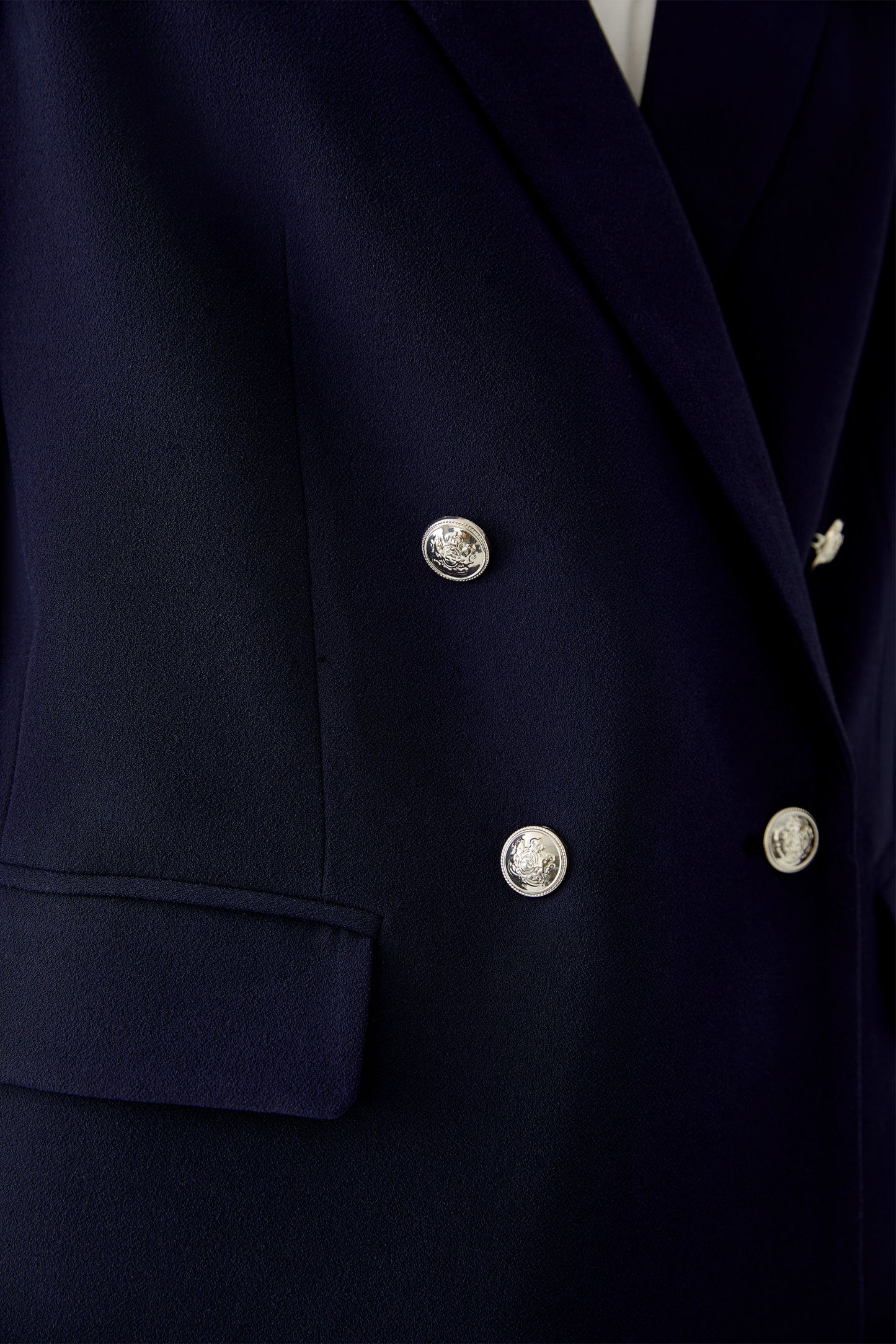 Oui Dark Blue Blazer / Gold Buttons