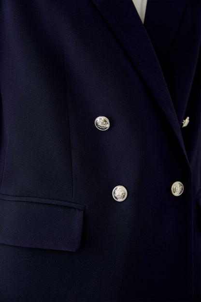 Oui Dark Blue Blazer / Gold Buttons