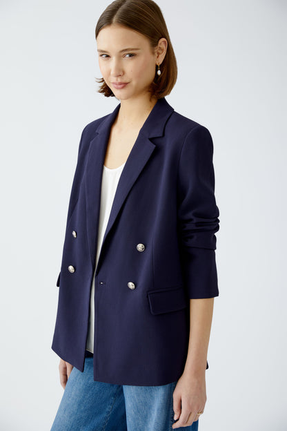 Oui Dark Blue Blazer / Gold Buttons