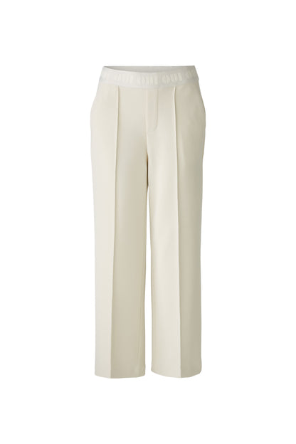 Oui Off White Trousers /"OUI Elasticated Waistband