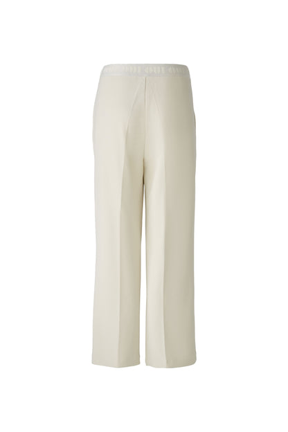 Oui Off White Trousers /"OUI Elasticated Waistband