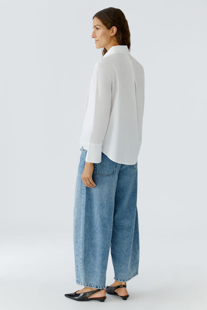 Oui White Pussy Bow Blouse