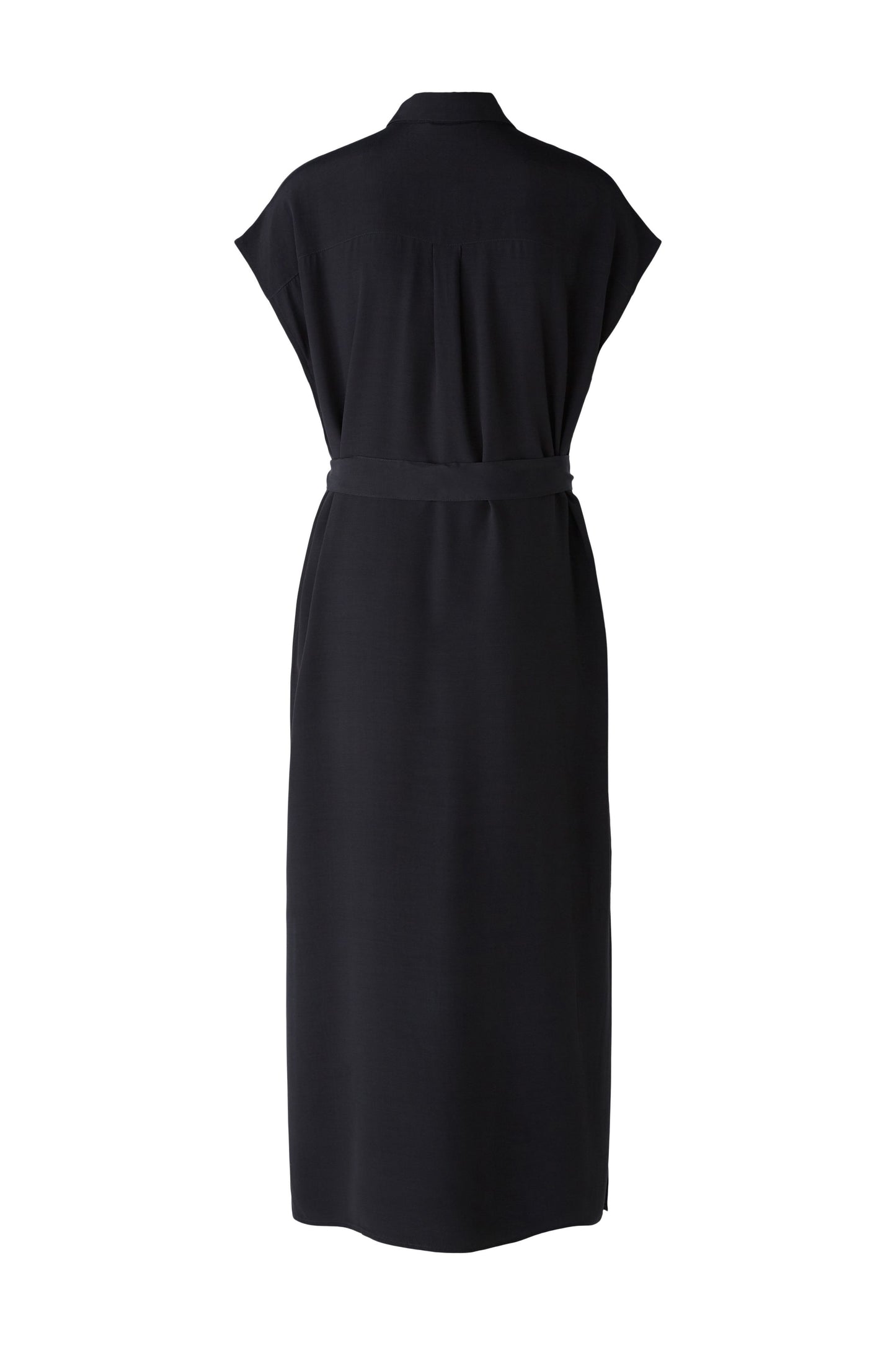 Oui Black Dress with button front