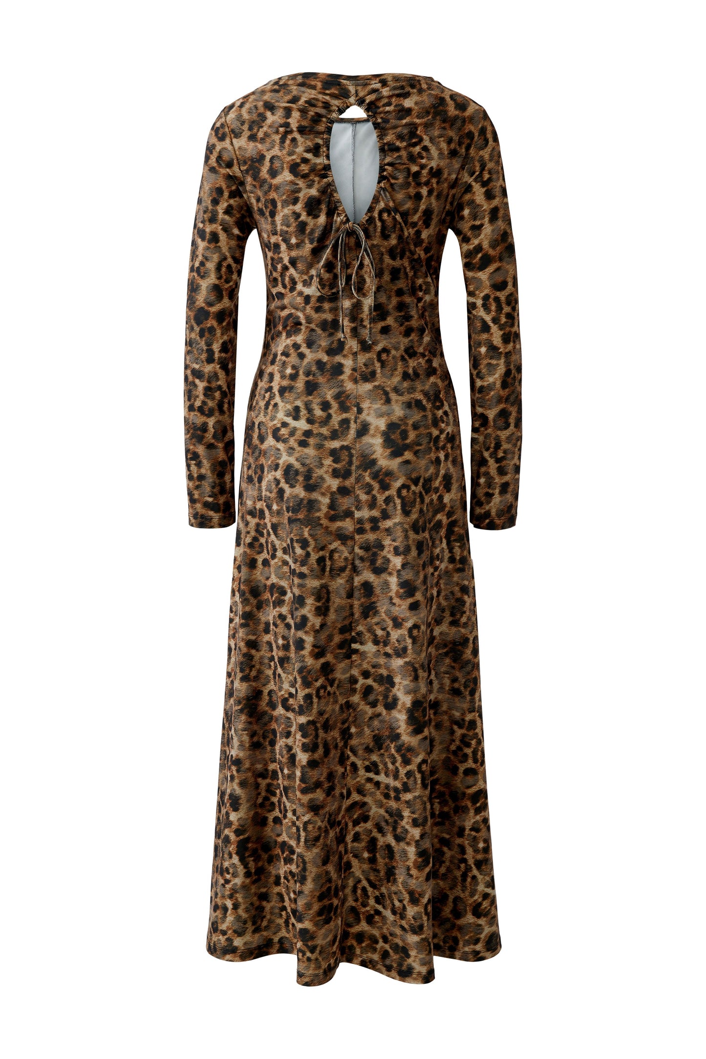 Oui Camel/Grey Animal Print Dress