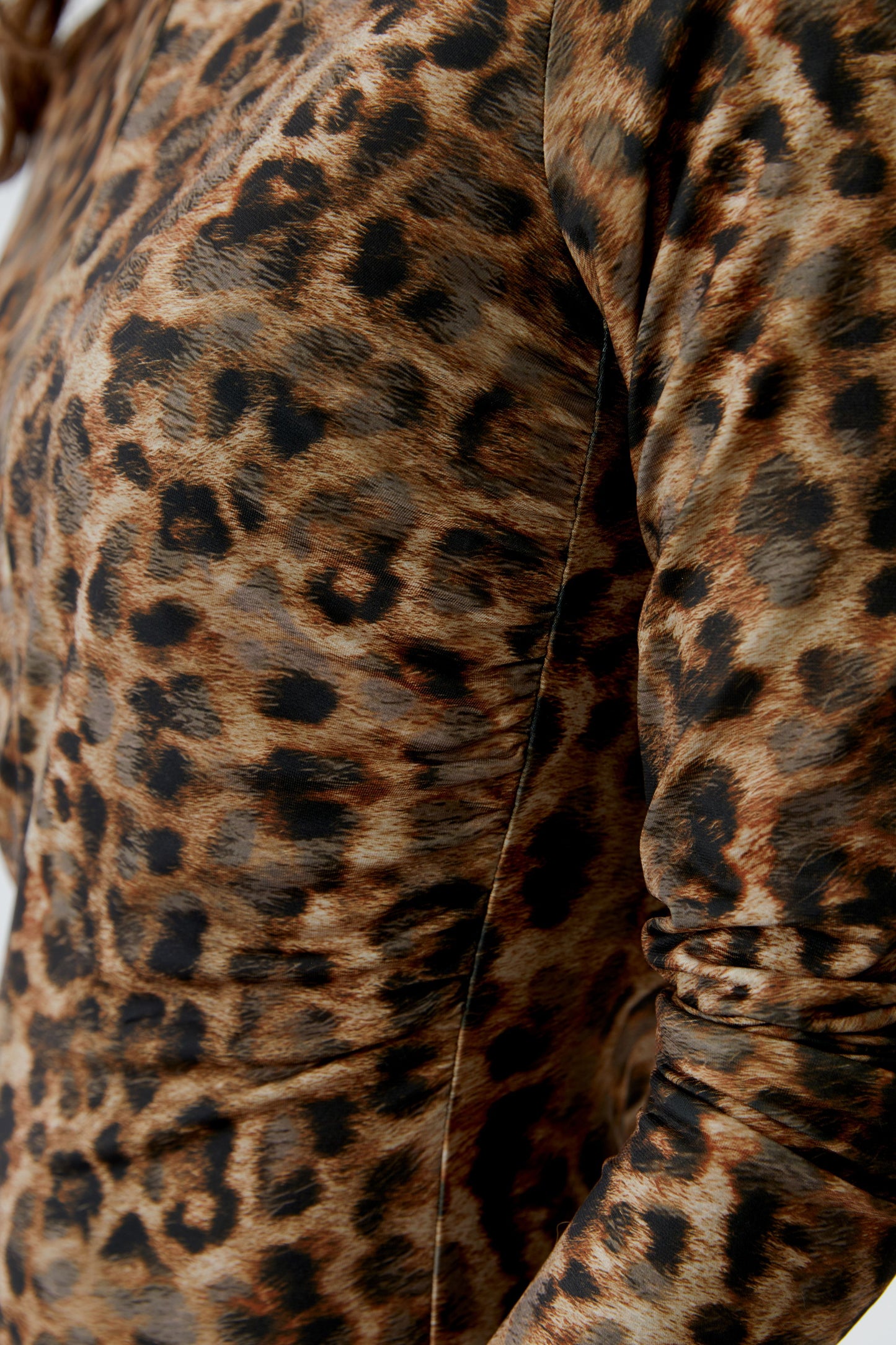 Oui Camel/Grey Animal Print Dress