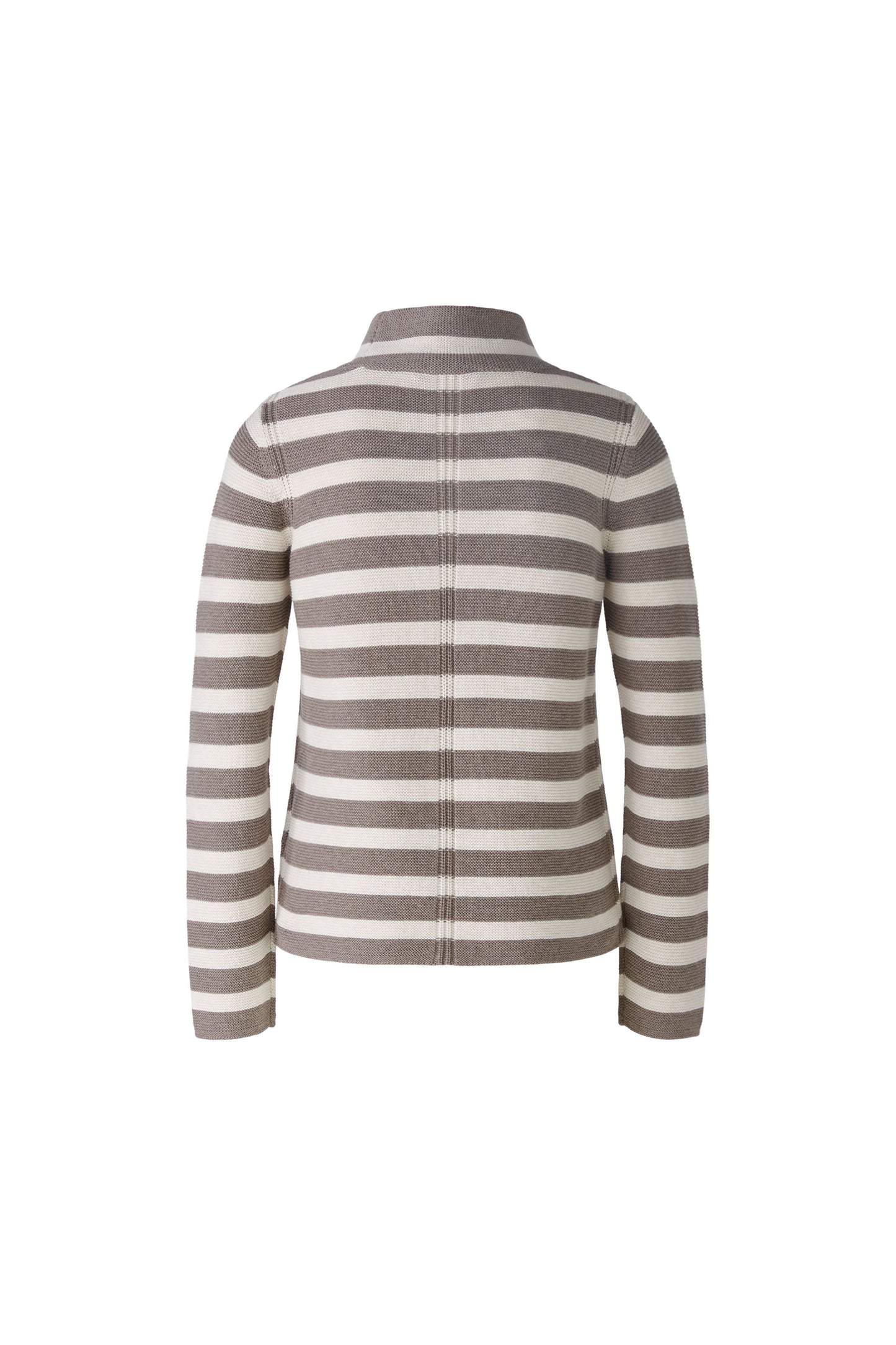 Oui Brown & Off White Stripe Jumper