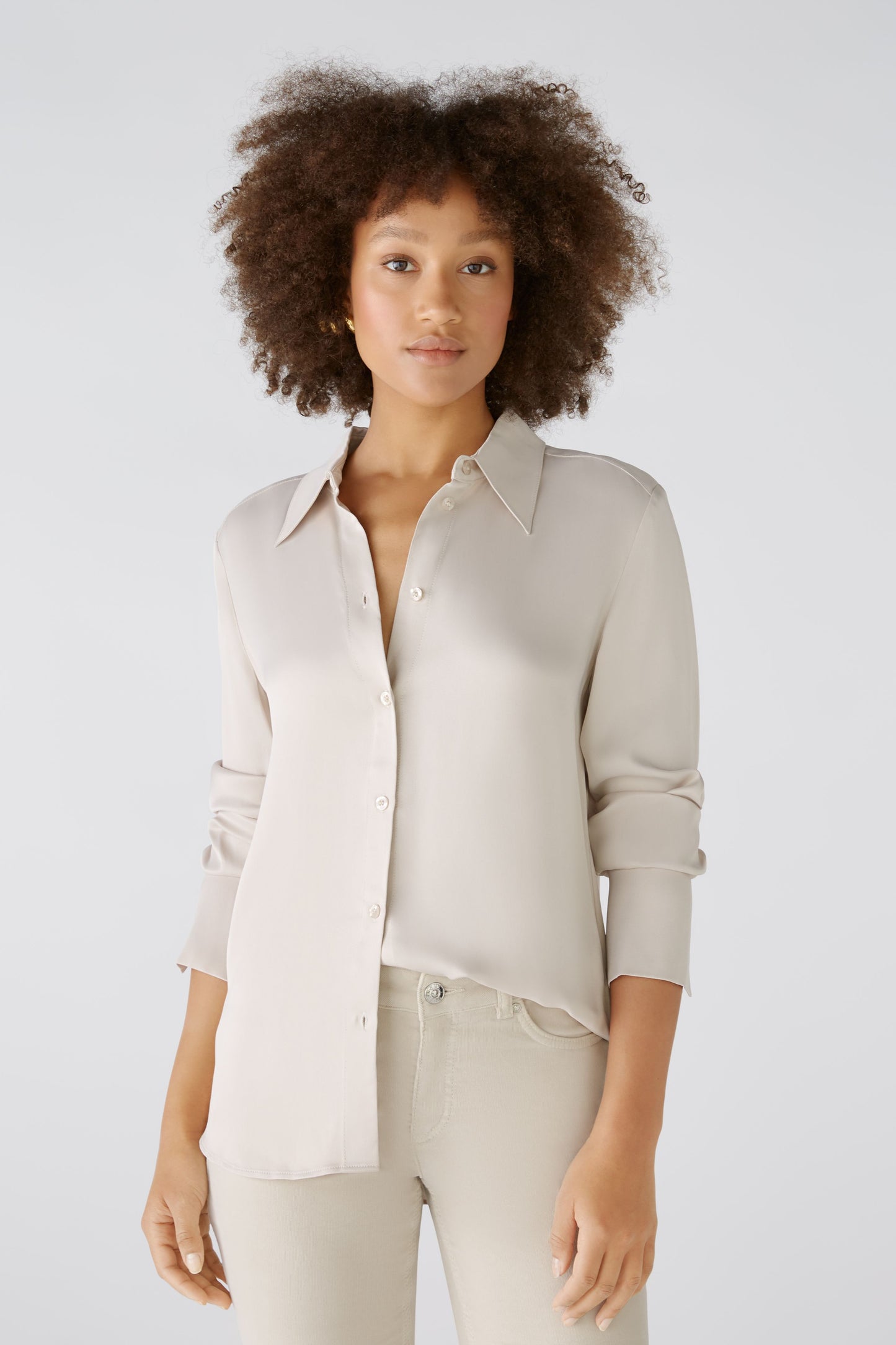 Oui Light Stone Blouse