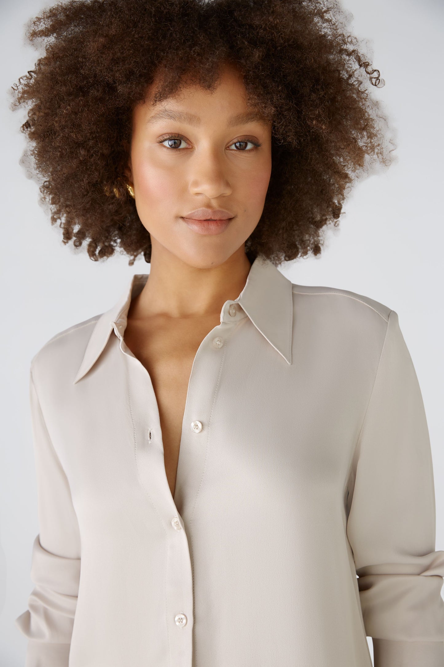 Oui Light Stone Blouse