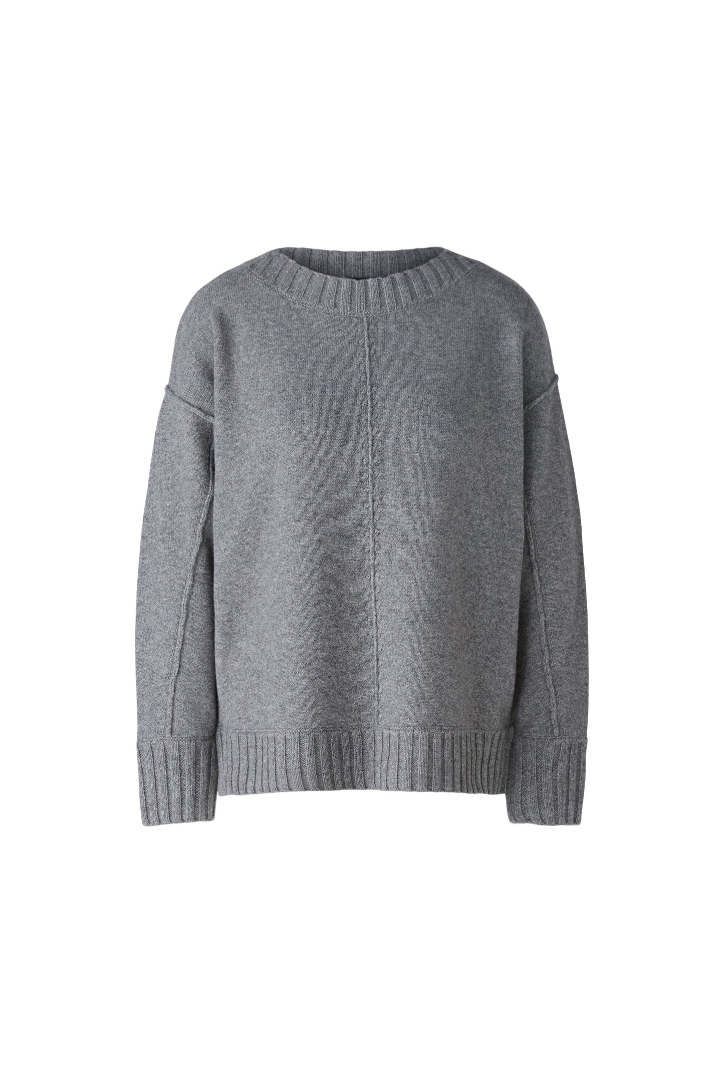 Oui Grey Jumper with Outside Seam