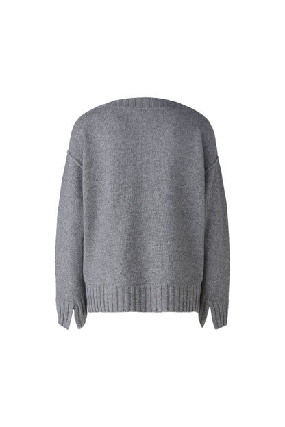 Oui Grey Jumper with Outside Seam