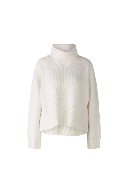 Oui Off White Jumper with Raglan Sleeves