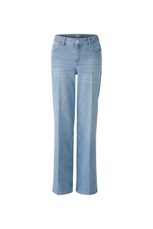 Oui Flare Blue Jeans /Diamante Back Pocket