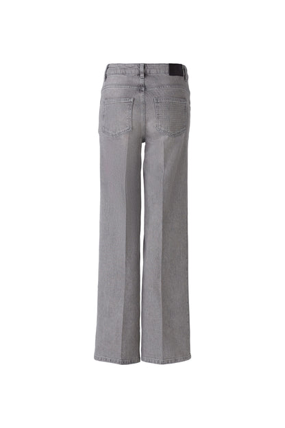 Oui Grey Melange Flare Jeans