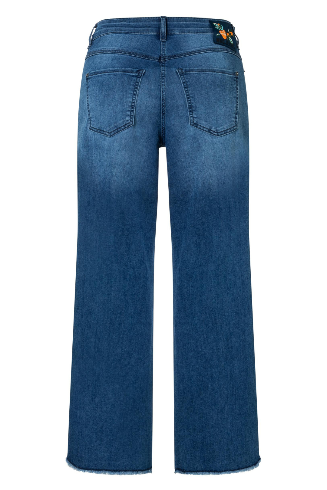 Mac Dream Wide Cropped Storm Blue Jeans