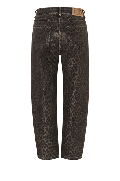 Mac Danni Leo Coated Brown Jeans